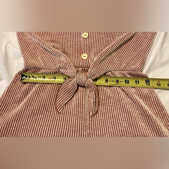 Comfy striped mauve romper S - Picture 8 of 10